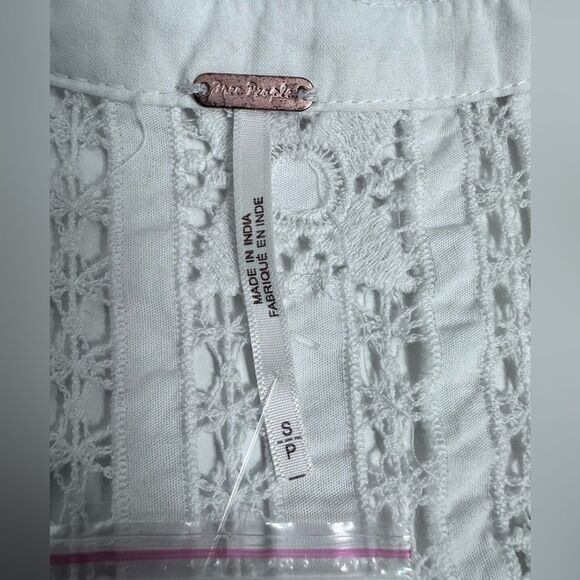 Free People Women's Sunkissed Cotton‎ Pointelle Tank Top, SIZE SMALL - Picture 12 of 13